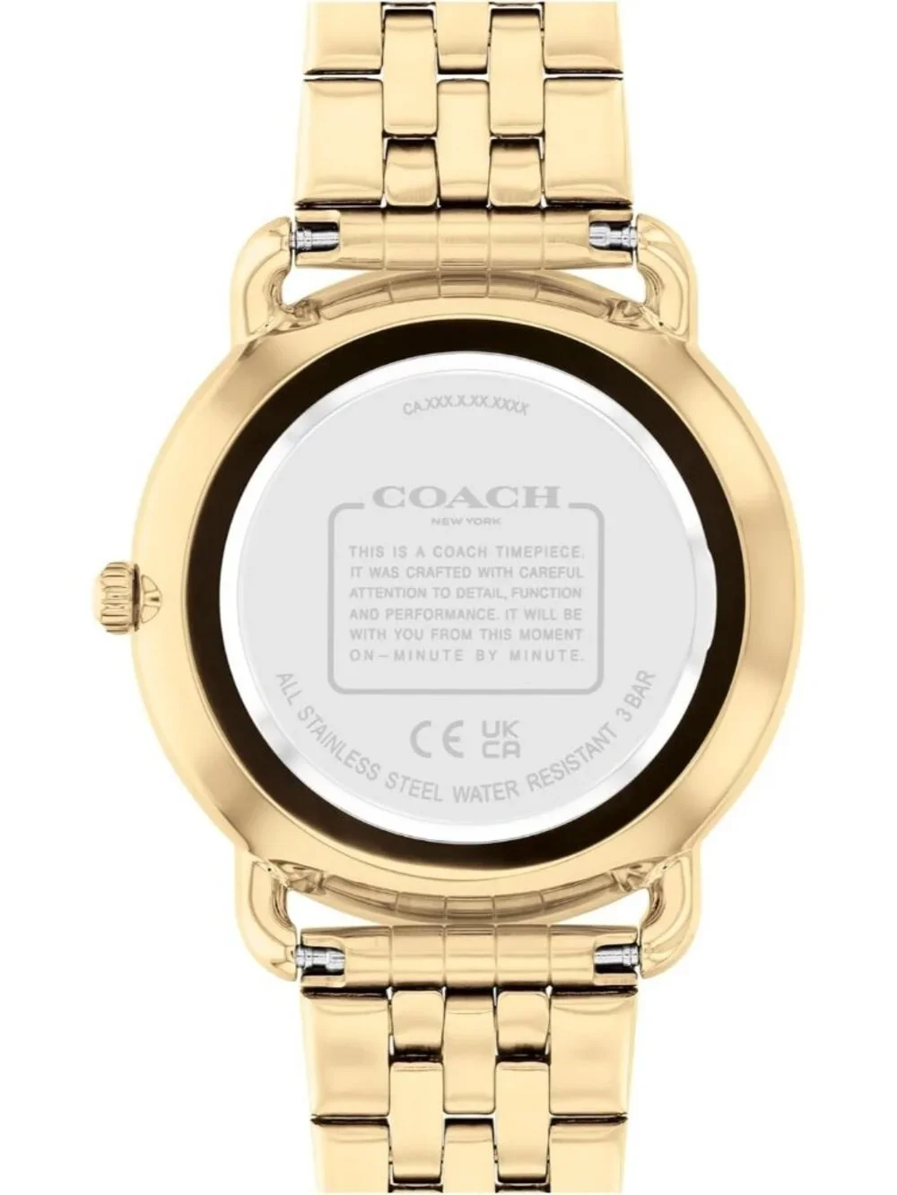 Women's Gold Black Sophisticated Elegance with Iconic Logo Detail Wrist Watches